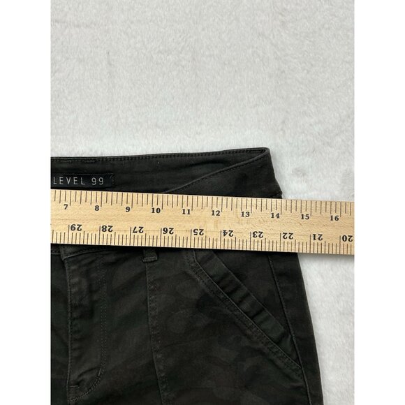 Level 99 Women’s Skinny  Utility Jogger Sz 27  Camo Stretch Neon Ankle Zip Pants - Picture 5 of 10